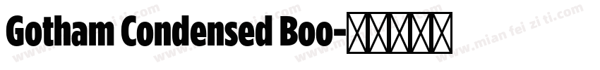 Gotham Condensed Boo字体转换